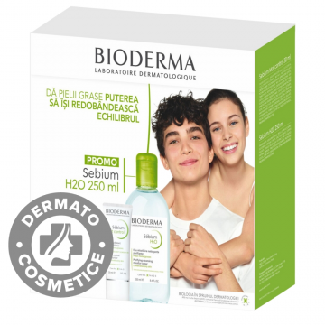 Pachet Sebium mat control 30ml + Sebium H2O 250ml Gratuit, Bioderma