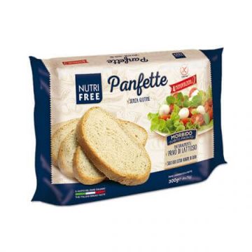 Paine integrala feliata fara gluten Panfette, 340 g, Nutrifree