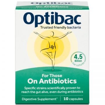 Probiotic in tratament cu antibiotic, 10 capsule, Optibac
