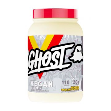 Proteina vegana din zer cu aroma de clatite cu banane, 896g, Ghost