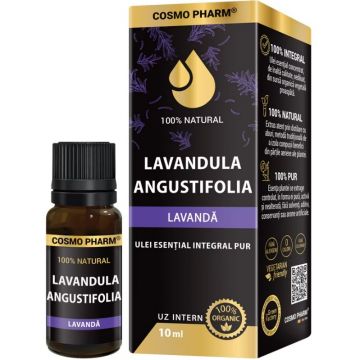 Ulei esential integral pur de lavanda, 10ml, Cosmopharm