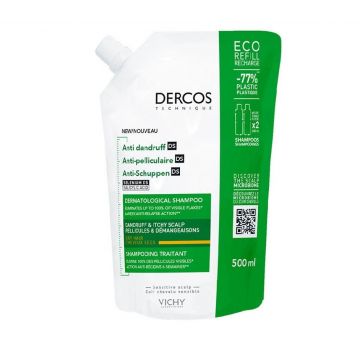 Vichy Dercos Sampon Anti-matreata DS par uscat, format ECO 500 ml