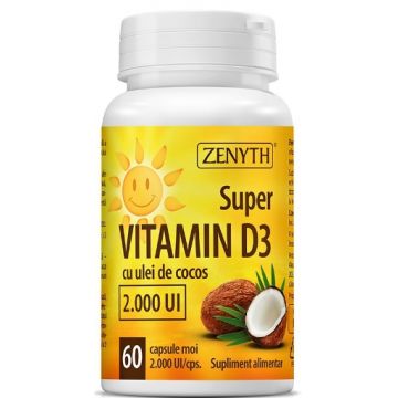 Zenyth Super Vitamina D3 2000UI - 60 capsule