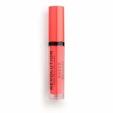 Ruj lichid Makeup Revolution, Sheer Brillant, 3,5 ml (CULOARE: 130 Decadence)