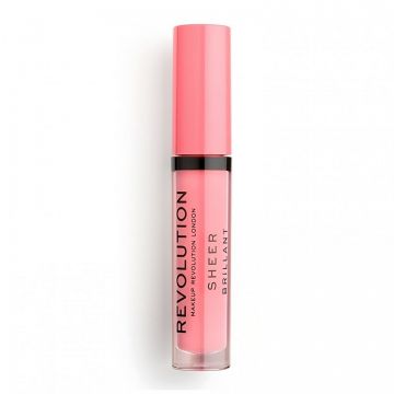 Ruj lichid Makeup Revolution, Sheer Brillant, 3,5 ml (CULOARE: 137 Cupcake)