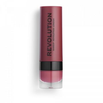Ruj mat Makeup Revolution, REVOLUTION, Vegan, Matte, Cream Lipstick, 3 ml (Nuanta Ruj: 117 Bouquet)
