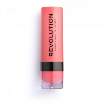 Ruj mat Makeup Revolution, REVOLUTION, Vegan, Matte, Cream Lipstick, 3 ml (Nuanta Ruj: 138 Excess)