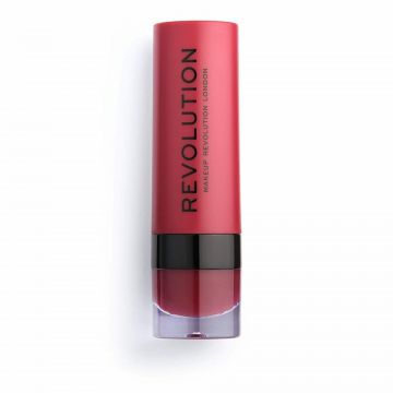 Ruj mat Makeup Revolution, REVOLUTION, Vegan, Matte, Cream Lipstick, 3 ml (Nuanta Ruj: 141 Rouge)