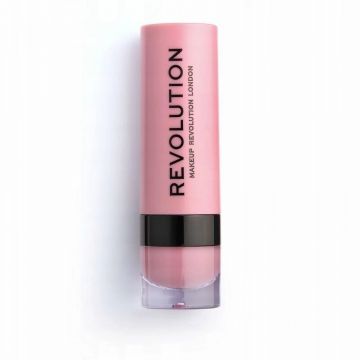 Ruj mat Makeup Revolution, REVOLUTION, Vegan, Matte, Cream Lipstick, 3 ml (Nuanta Ruj: 143 Violet)