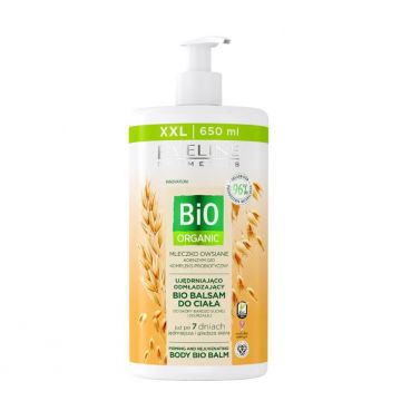 Balsam de corp Eveline Cosmetics Bio Organic cu lapte de ovaz, 650 ml