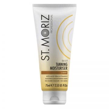 Crema Autobronzanta Profesionala pentru ten ST MORIZ Natural Glow cu Vitaminele B3, C, E si Aloe Vera, 75 ml