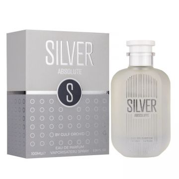 Gulf Orchid Silver Absolute, Apa de Parfum, Unisex (Concentratie: Apa de Parfum, Gramaj: 100 ml)