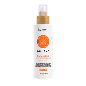 Lapte cu protectie solara SPF 10 par si corp Kemon Actyvia Linfa Solare (Gramaj: 125 ml, Concentratie: Lapte)