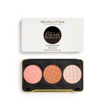 Paleta farduri Makeup Revolution London Patricia Bright (Concentratie: Trusa de farduri, Gramaj: 6,6 g, CULOARE: Summer Sunrise)