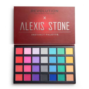 Paleta farduri pleoape Makeup Revolution London x Alexis Stone Eyeshadow Palette, Instinct Palette, 33.6 g