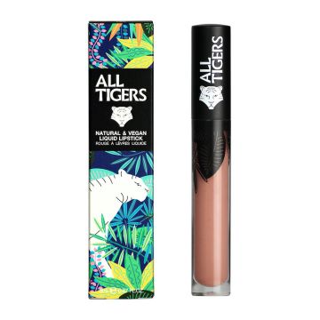 Ruj de buze lichid mat Natural & Vegan All Tigers, 8 ml (Nuanta Ruj:  681 Trust my instinct)