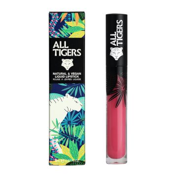 Ruj de buze lichid mat Natural & Vegan All Tigers, 8 ml (Nuanta Ruj: 793 Run the world)