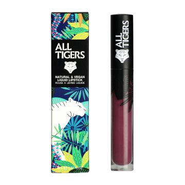 Ruj de buze lichid mat Natural & Vegan All Tigers, 8 ml (Nuanta Ruj: 980 Feel the power)