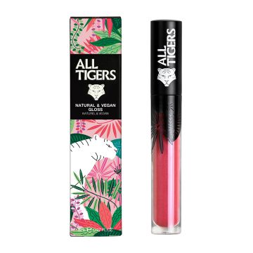 Ruj de buze lichid Natural & Vegan All Tigers, 8 ml (Nuanta Ruj:  601 Silence the critics)