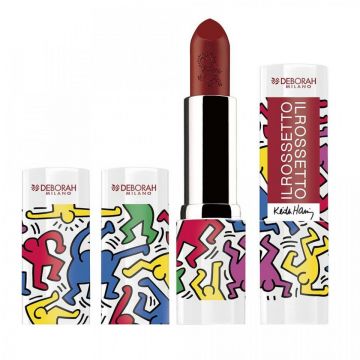 Ruj, Il Rossetto Keith Haring. (Gramaj: 4, 3 g, Nuanta Ruj: 04 Strong Red)