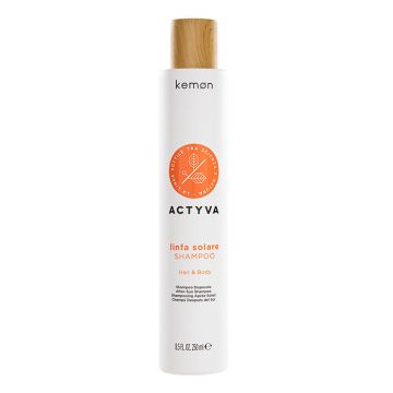 Sampon hidratant pentru par si corp Kemon Actyvia Linfa Solare (Concentratie: Sampon, Gramaj: 250 ml)