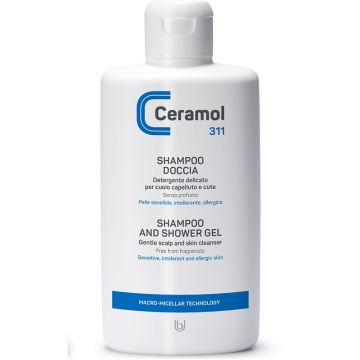 Sampon si gel de dus pentru piele si scalp sensibil Ceramol, 200 ml