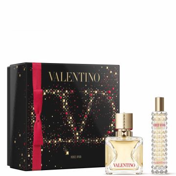 Set Cadou Valentino Voce Viva, Femei, Apa de Parfum (Continut set: 50 ml Apa de parfum + 15 ml Apa de parfum)