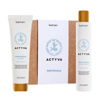 Set de hidratare Kemon Actyva Nutrizione, Sampon 250 ml + Balsam 200ml