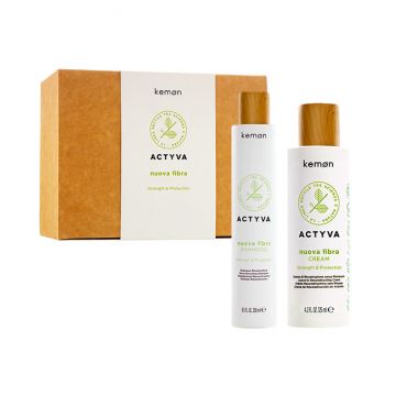 Set de restructurare Kemon Actyva Nuova Fibra, Sampon 250 ml + Crema 100ml Set de restructurare Kemon Actyva Nuova Fibra, Sampon 250 ml + Crema 100ml