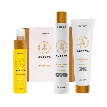 Set Kemon Actyva Bellessere, Sampon 250 ml + Balsam 150 ml + Ulei 50 ml