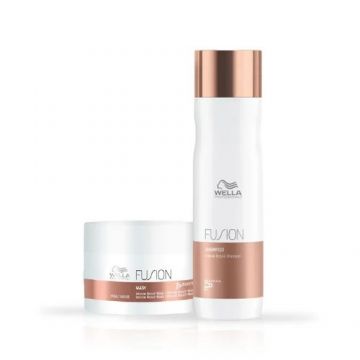 Set pentru reparare intensa Wella Professionals Fusion, Sampon 250 ml + Masca 150 ml Set pentru reparare intensa Wella Professionals Fusion, Sampon 250 ml + Masca 150 ml