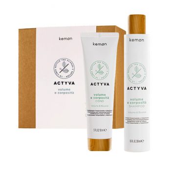 Set pentru volum Kemon Actyvia Volume e Corposità, Sampon 250 ml + Balsam 150 ml