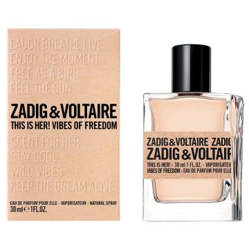 Zadig & Voltaire This is Her! Vibes of Freedom, Apa de Parfum, Femei (Concentratie: Apa de Parfum, Gramaj: 30 ml)