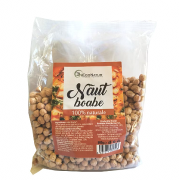 Boabe de naut, 500g, EcoNatur