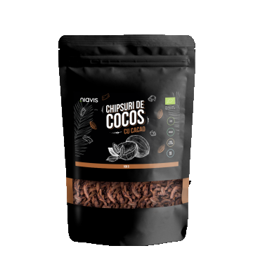 Chipsuri de cocos cu cacao Eco, 100g, Niavis