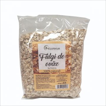 Fulgi de ovaz intregi, 500g, EcoNatur