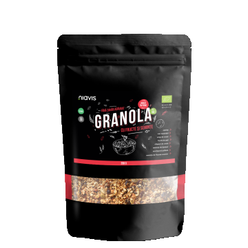 Granola cu Fructe si Seminte Eco, 200g, Niavis