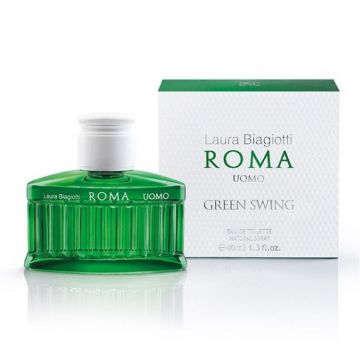 Laura Biagiotti Roma Uomo Green Swing, Apa de Toaleta, Barbati (Concentratie: Apa de Toaleta, Gramaj: 40 ml)