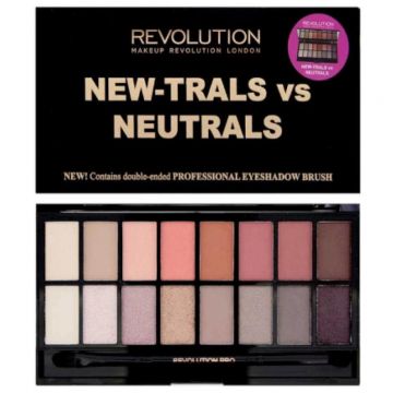 Paleta de farduri Makeup Revolution Salvation New-Trals vs Neutrals (Concentratie: Trusa de farduri, Gramaj: 16 g)