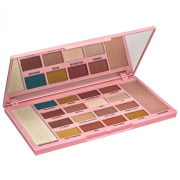 Paleta de farduri Makeup Revolution X Kisu (Concentratie: Trusa de farduri, Gramaj: 2x4.8Gr+16x0.9Gr)