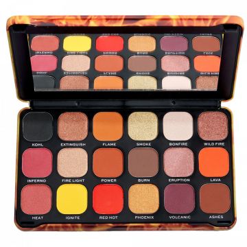 Paleta farduri Makeup Revolution Forever Flawless (Concentratie: Trusa de farduri, Gramaj: 19,8 g, Nuanta fard: Fire)