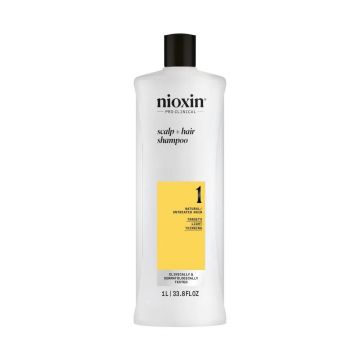 Sampon impotriva caderii parului Nioxin System 1 pentru par natural (Concentratie: Sampon, Gramaj: 1000 ml)
