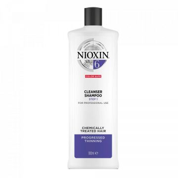 Sampon pentru par tratat chimic Nioxin System 6 (Concentratie: Sampon, Gramaj: 1000 ml)