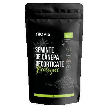 Seminte de canepa decorticate, 200g, Niavis