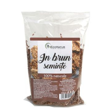 Seminte de in brun, 250g, EcoNatur