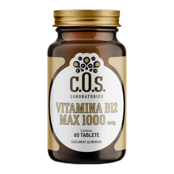 Vitamina B12 MAX 1000mcg, 60 tablete, COS Laboratories