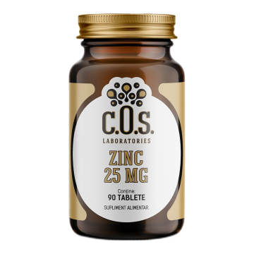 Zinc 25mg, 90 tablete, COS Laboratories