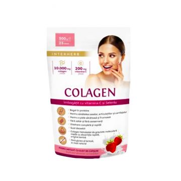 COLAGEN AROMA CAPSUNI PULBERE 300GR INTERHERB