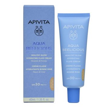 Crema coloranta SPF30 Apivita Aqua Beelicious, 40 ml