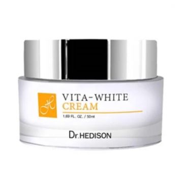 Crema de fata cu efect de albire si luminozitate Dr Hedison Vita White Cream, 50 ml